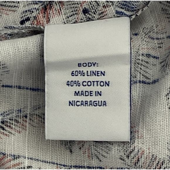 Caribbean Roundtree & Yorke Men's XL Button-Up Casual Shirt Tropical Print NEW - Picture 11 of 12